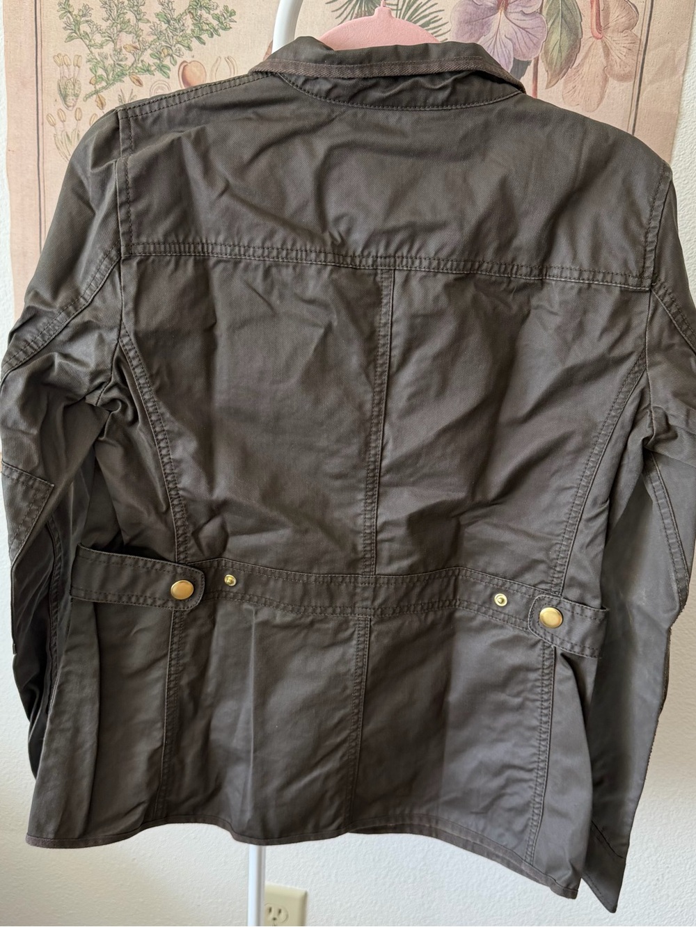 J.Crew Olive Utility Field Jacket Waxed Military Safari Women’s S - Picture 5 of 11